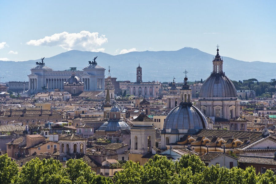 The Rome skyline